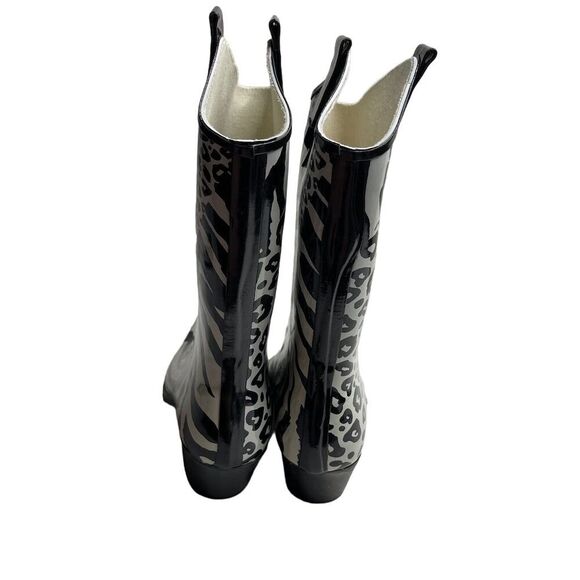 Nature BreezeWomen's Animal Print Mid-Calf Rain Boots Size 10 Waterproof - Picture 4 of 8